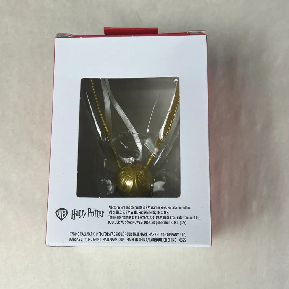 NEW 2025 Hallmark Harry Potter Golden Snitch Christmas Ornament‎ Quidditch NIB